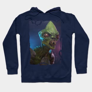 Green creature in shell Hoodie